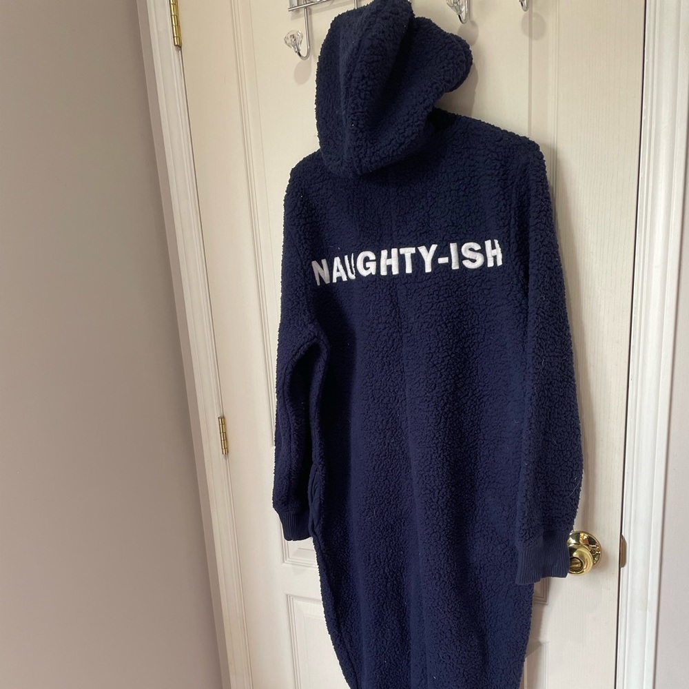 Navy blue one piece Christmas pj